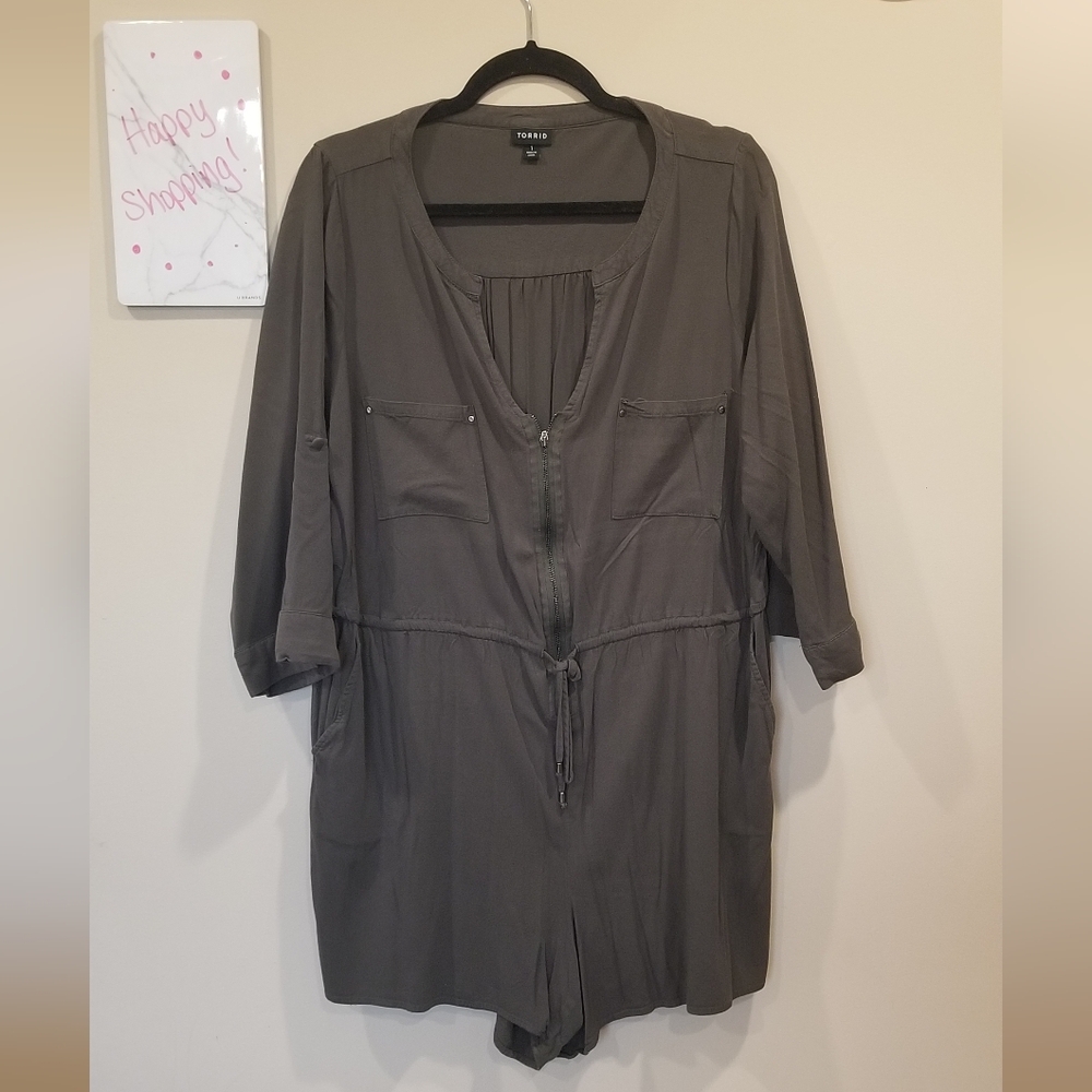 Olive Green Romper